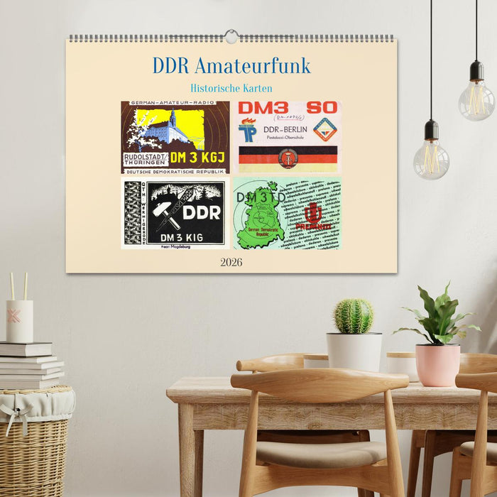 DDR Amateurfunk Historische Karten (CALVENDO Wandkalender 2026)