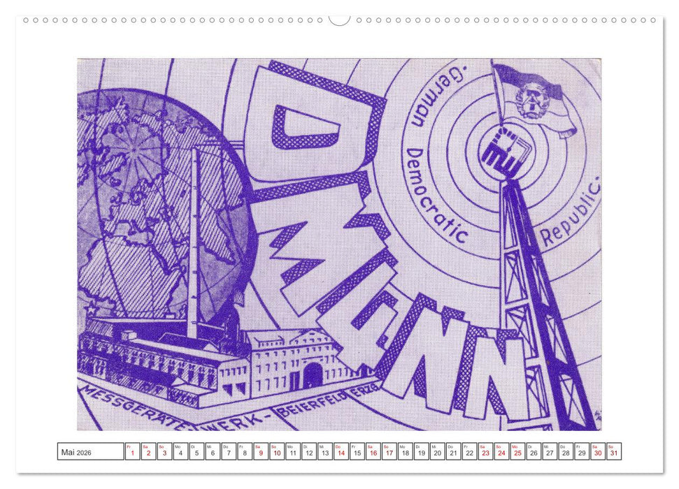 DDR Amateurfunk Historische Karten (CALVENDO Wandkalender 2026)