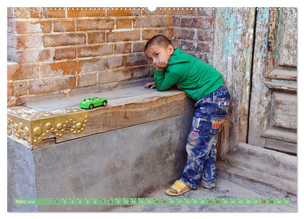 Begegnungen am Wegesrand – Auf dem Weg von Kashgar nach Lhasa (CALVENDO Wandkalender 2026)