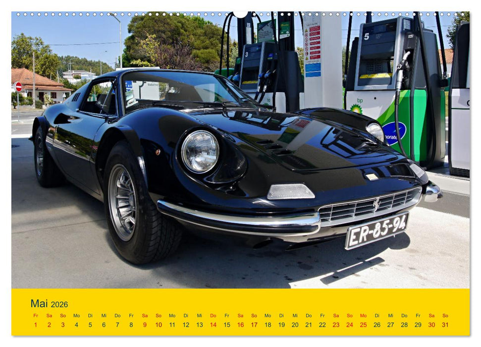 Automobile Träume der 70er (CALVENDO Wandkalender 2026)