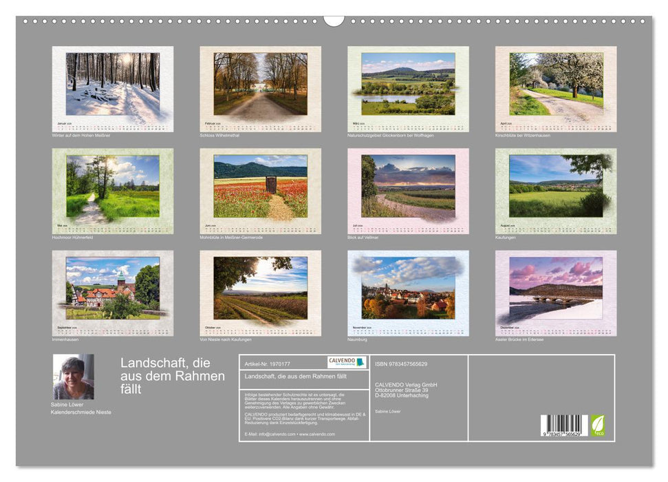 Landschaft, die aus dem Rahmen fällt (CALVENDO Wandkalender 2026)