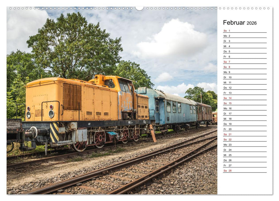 Eisenbahn Museum Gramzow (CALVENDO Wandkalender 2026)