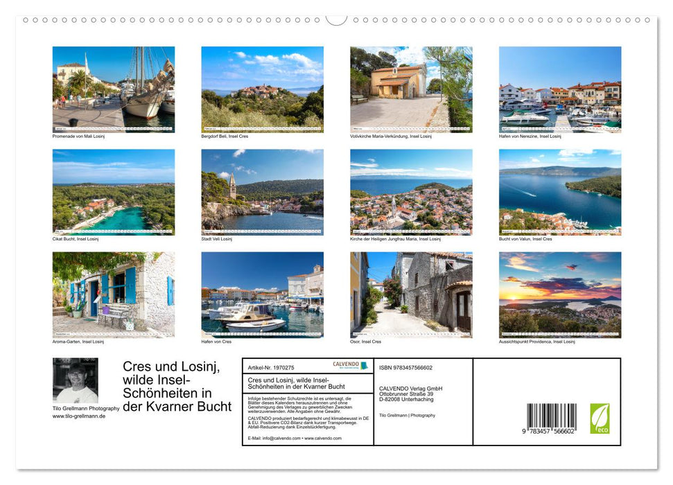 Cres und Losinj, wilde Insel-Schönheiten in der Kvarner Bucht (CALVENDO Premium Wandkalender 2026)