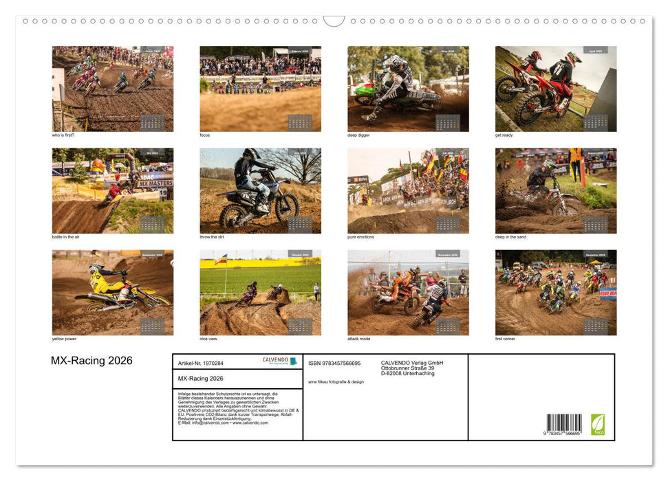 MX-Racing 2026 (CALVENDO Wandkalender 2026)