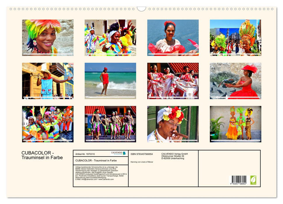 CUBACOLOR - Trauminsel in Farbe (CALVENDO Wandkalender 2026)
