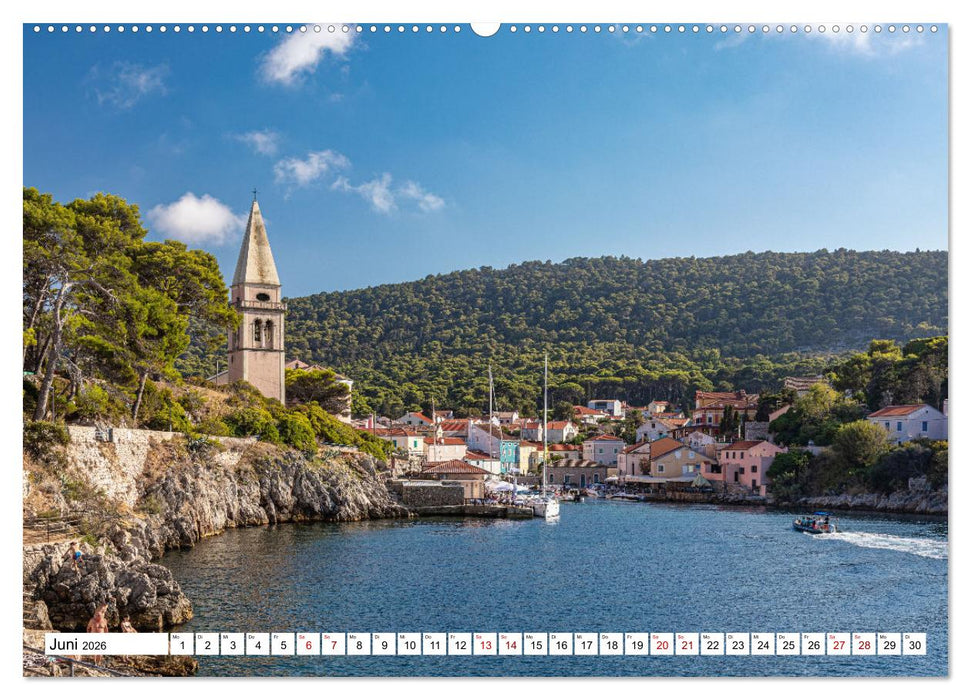 Cres und Losinj, wilde Insel-Schönheiten in der Kvarner Bucht (CALVENDO Wandkalender 2026)