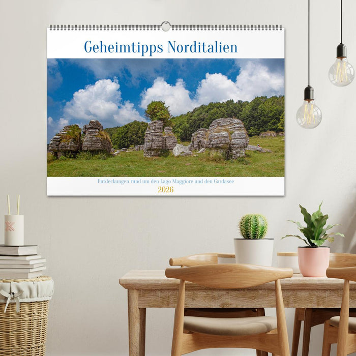 Geheimtipps Norditalien (CALVENDO Wandkalender 2026)