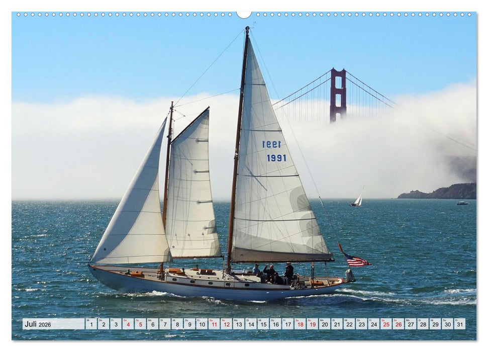 Segeln - mit dem Wind (CALVENDO Premium Wandkalender 2026)