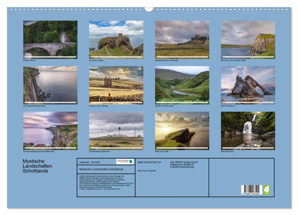 Mystische Landschaften Schottlands (CALVENDO Wandkalender 2026)