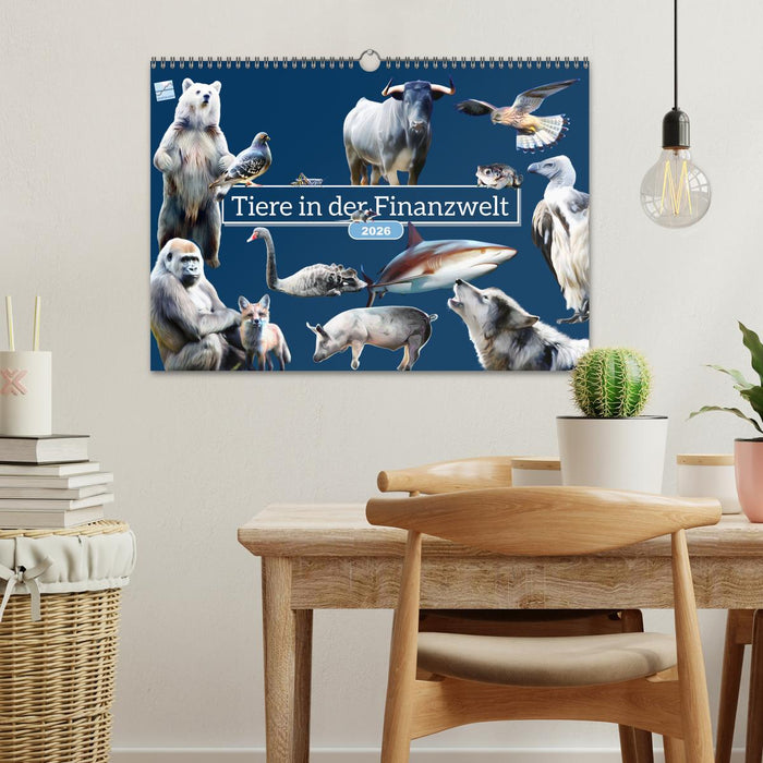 Tiere in der Finanzwelt 2026 (CALVENDO Wandkalender 2026)