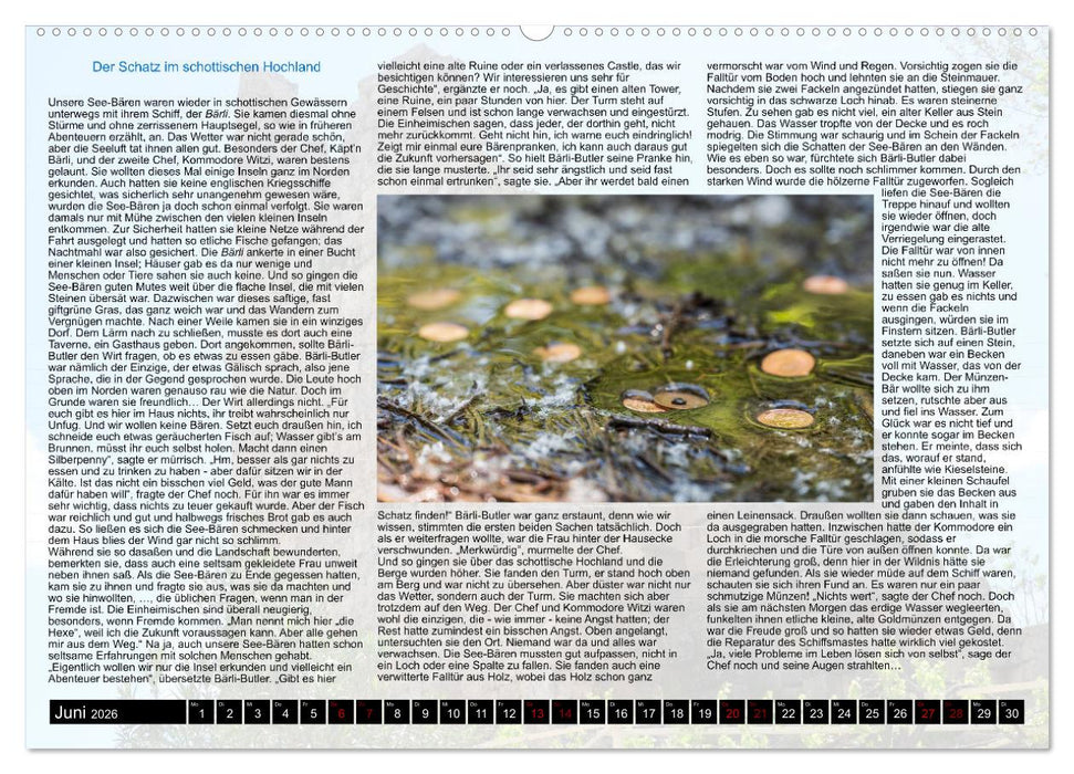 Neue Abenteuer der See-Bären (CALVENDO Wandkalender 2026)