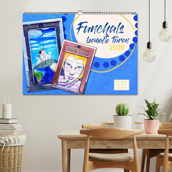 Funchals bemalte Türe (CALVENDO Wandkalender 2026)