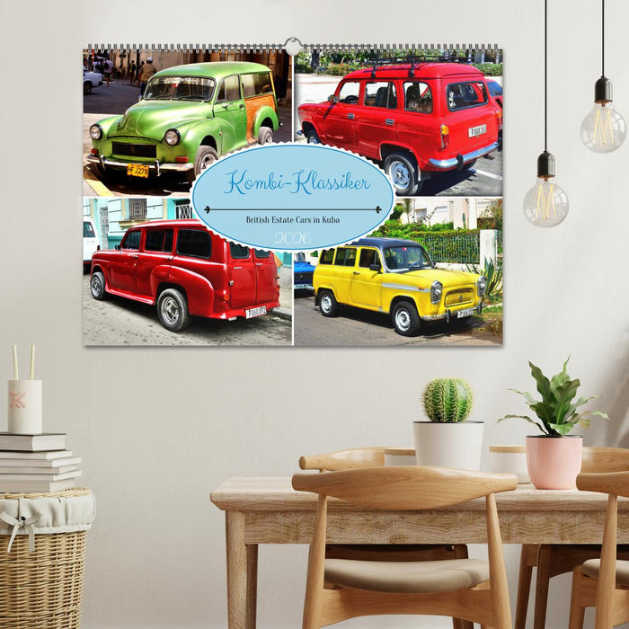 Kombi-Klassiker - British Estate Cars in Kuba (CALVENDO Wandkalender 2026)