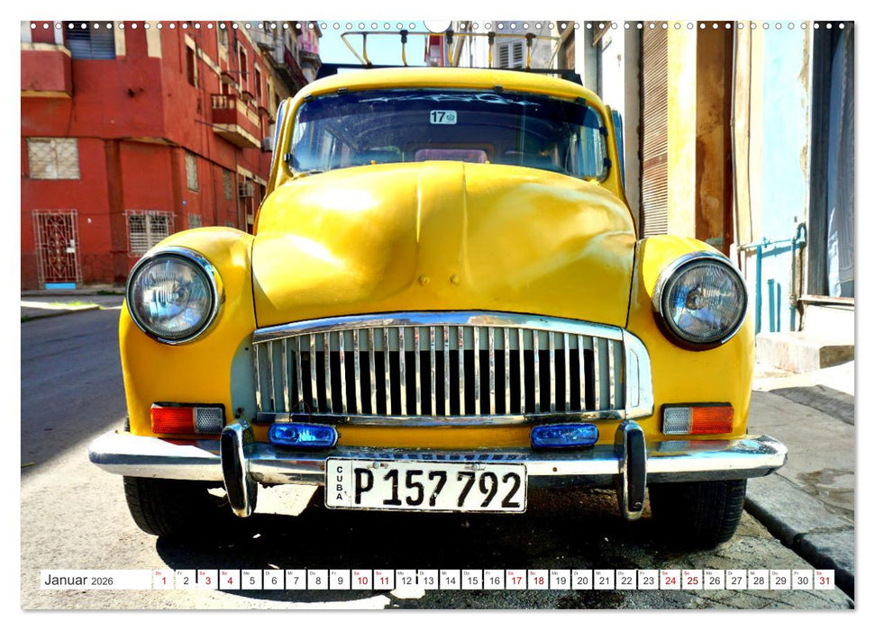Kombi-Klassiker - British Estate Cars in Kuba (CALVENDO Wandkalender 2026)