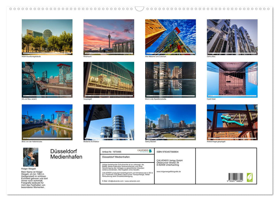Düsseldorf Medienhafen (CALVENDO Wandkalender 2026)