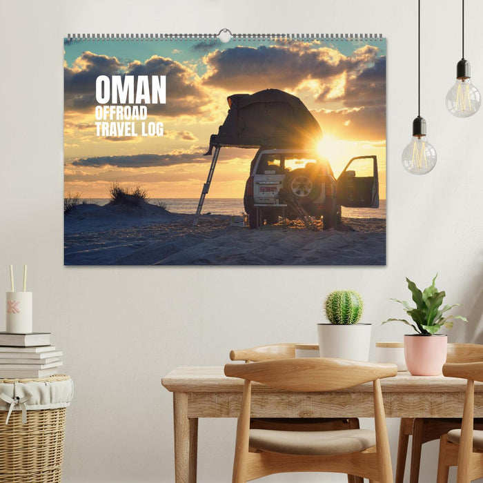 OMAN Offroad Travel Log (CALVENDO Wandkalender 2026)