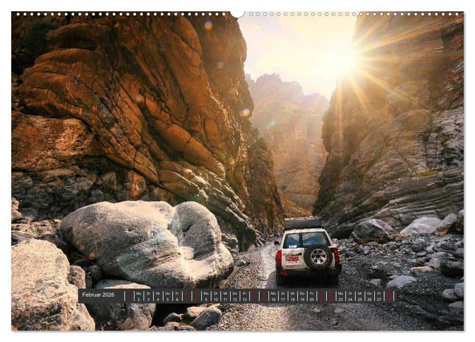 OMAN Offroad Travel Log (CALVENDO Wandkalender 2026)