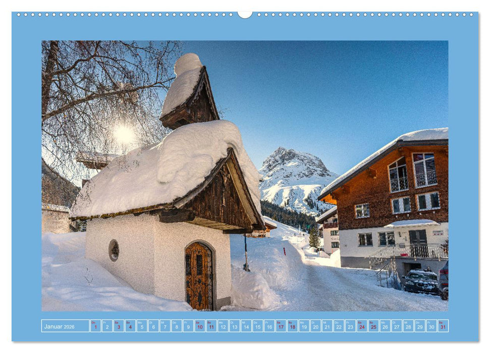 Winterdreams von Lech bis Zug (CALVENDO Wandkalender 2026)