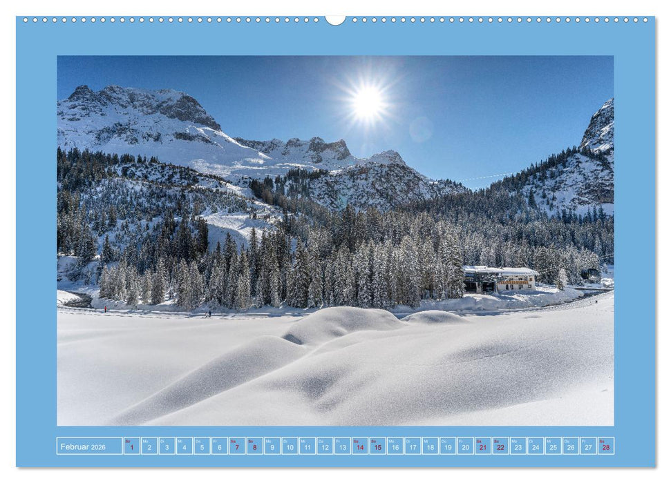 Winterdreams von Lech bis Zug (CALVENDO Wandkalender 2026)