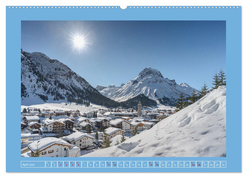 Winterdreams von Lech bis Zug (CALVENDO Wandkalender 2026)
