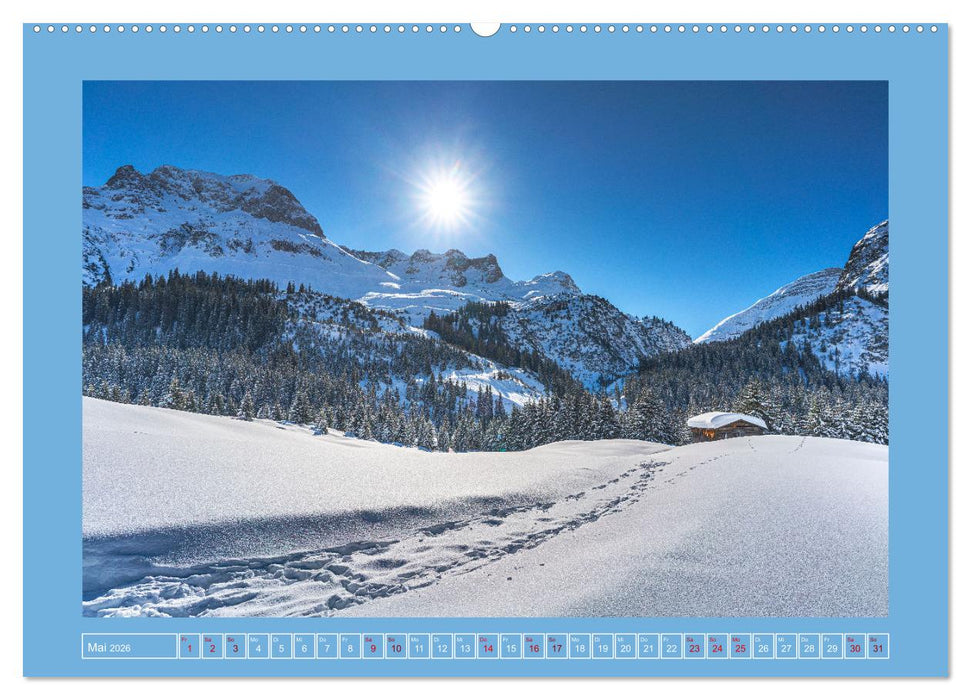 Winterdreams von Lech bis Zug (CALVENDO Wandkalender 2026)
