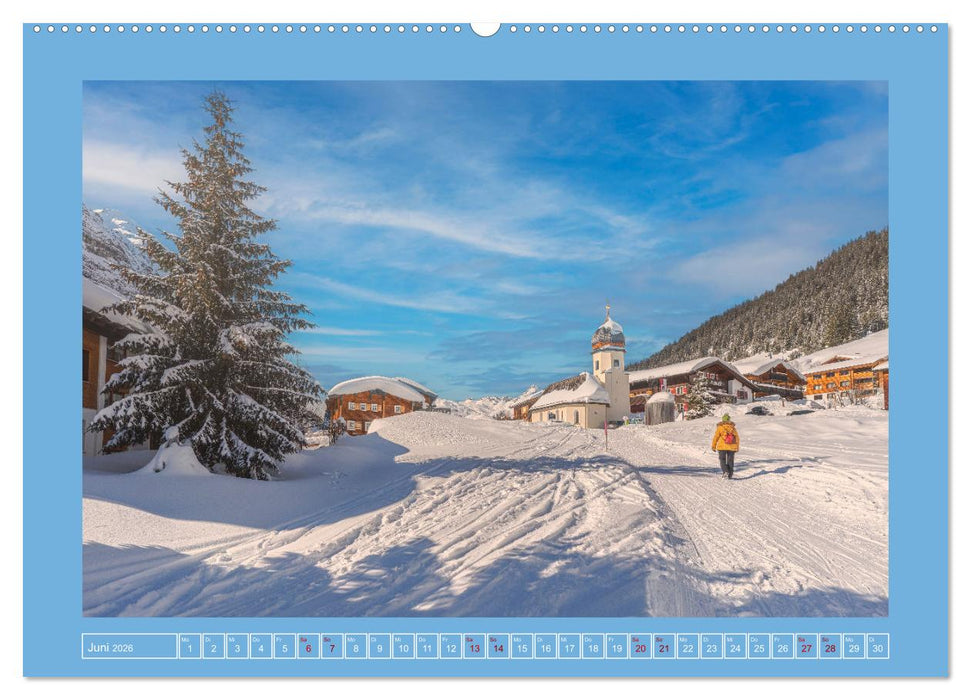Winterdreams von Lech bis Zug (CALVENDO Wandkalender 2026)