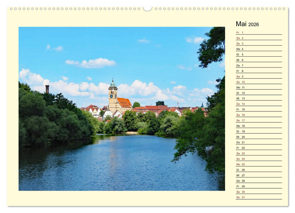 Nürtingen erleben (CALVENDO Wandkalender 2026)