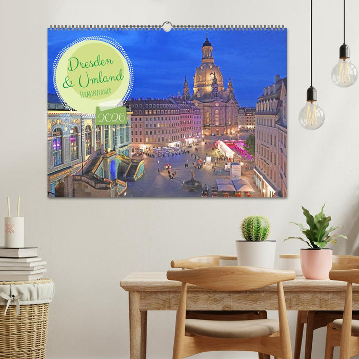 Dresden Terminplaner (CALVENDO Wandkalender 2026)