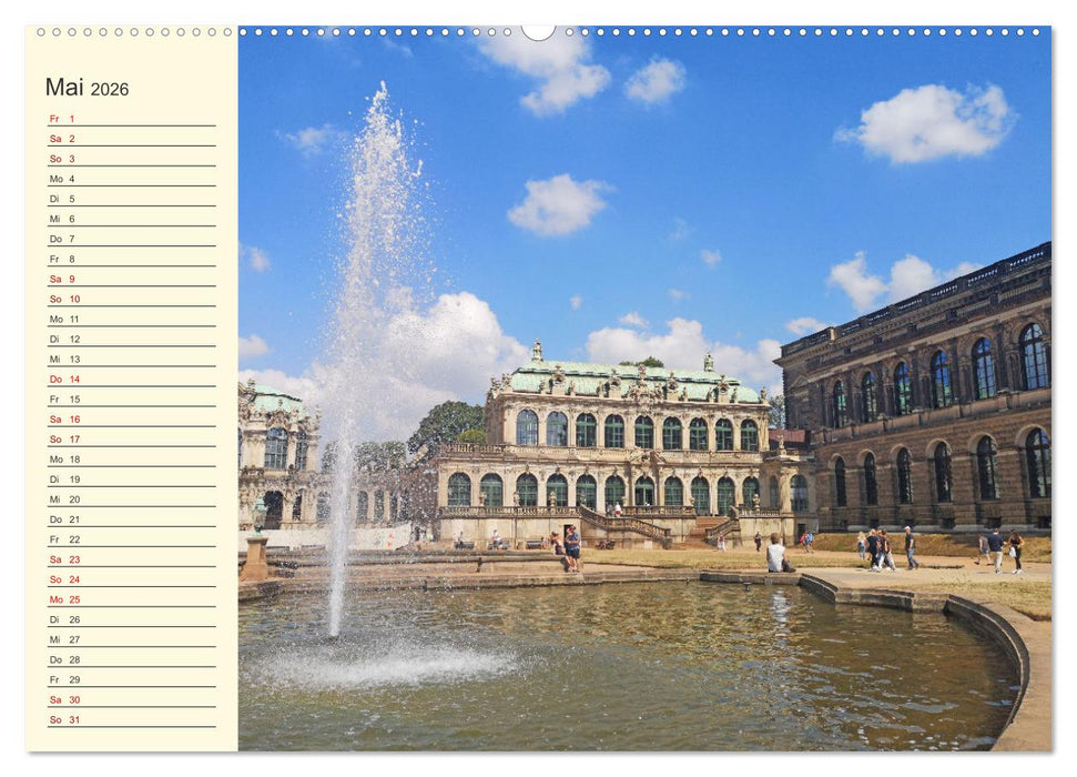 Dresden Terminplaner (CALVENDO Wandkalender 2026)