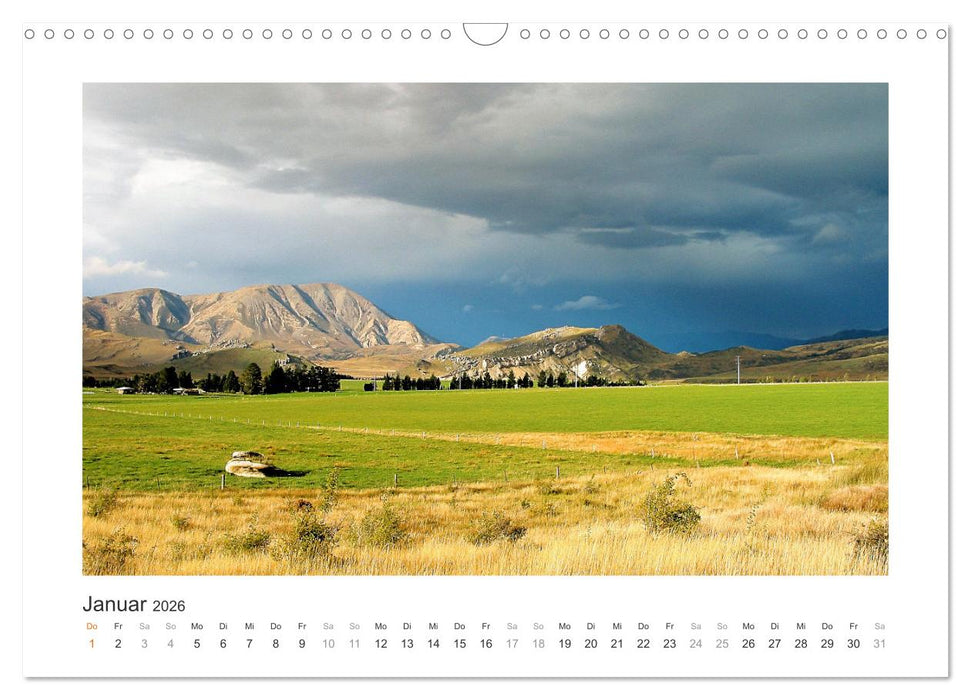 Traumziel Neuseelands Südinsel 2026 (CALVENDO Wandkalender 2026)