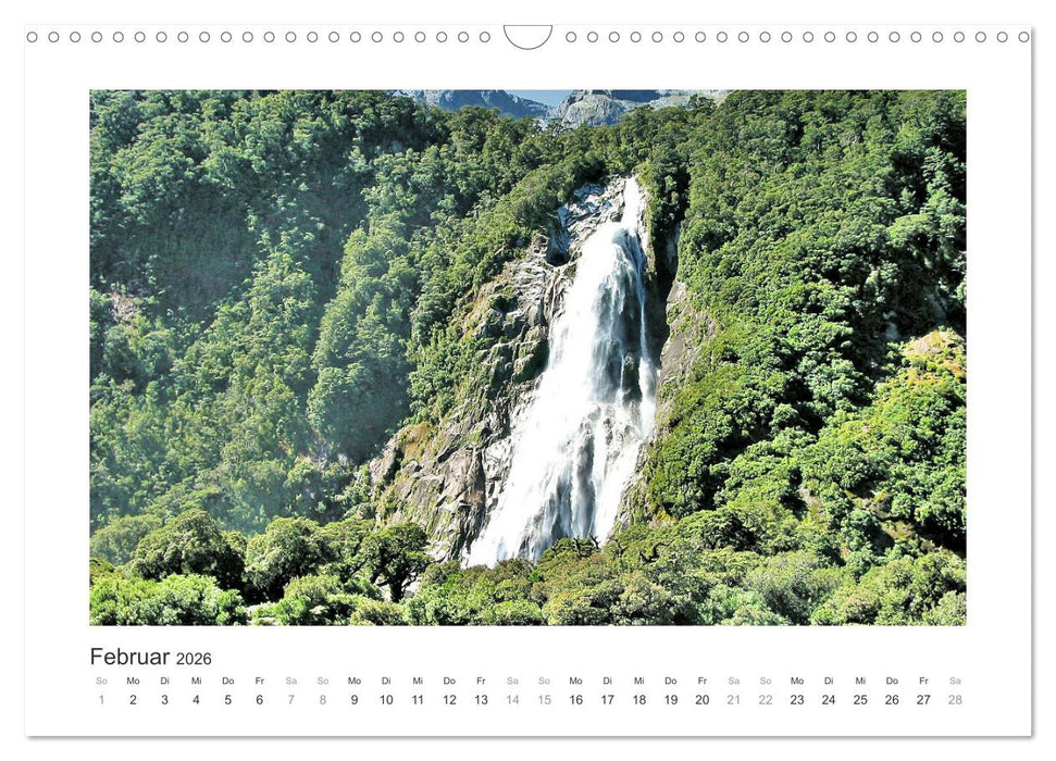 Traumziel Neuseelands Südinsel 2026 (CALVENDO Wandkalender 2026)