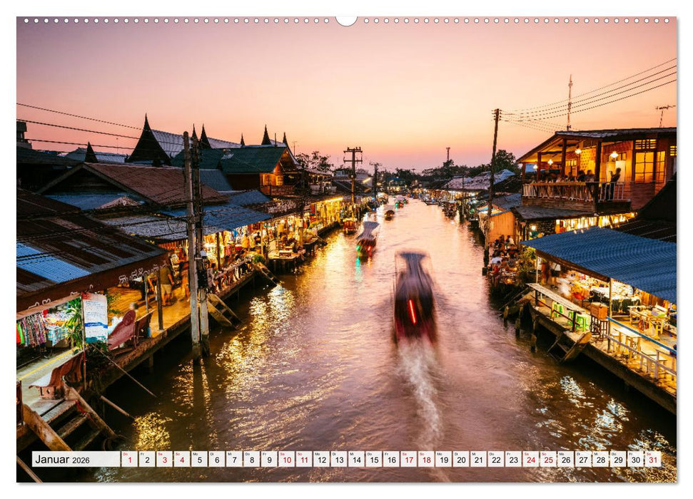 Thailand - Postkarten aus dem Land des Lächelns (CALVENDO Premium Wandkalender 2026)