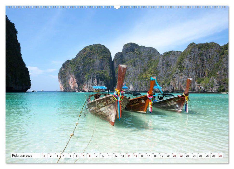 Thailand - Postkarten aus dem Land des Lächelns (CALVENDO Premium Wandkalender 2026)