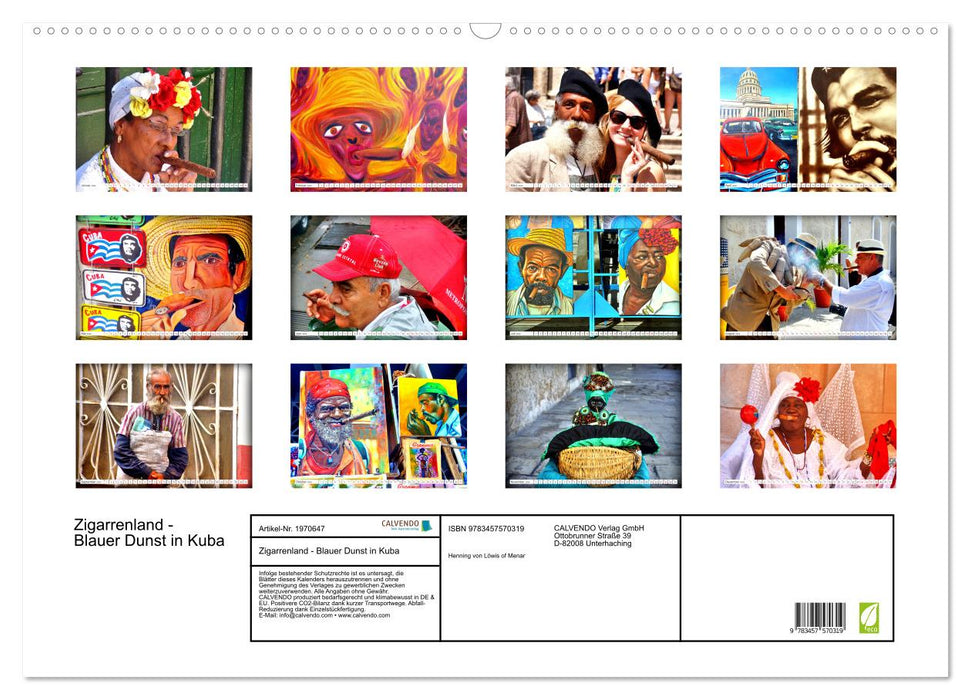 Zigarrenland - Blauer Dunst in Kuba (CALVENDO Wandkalender 2026)
