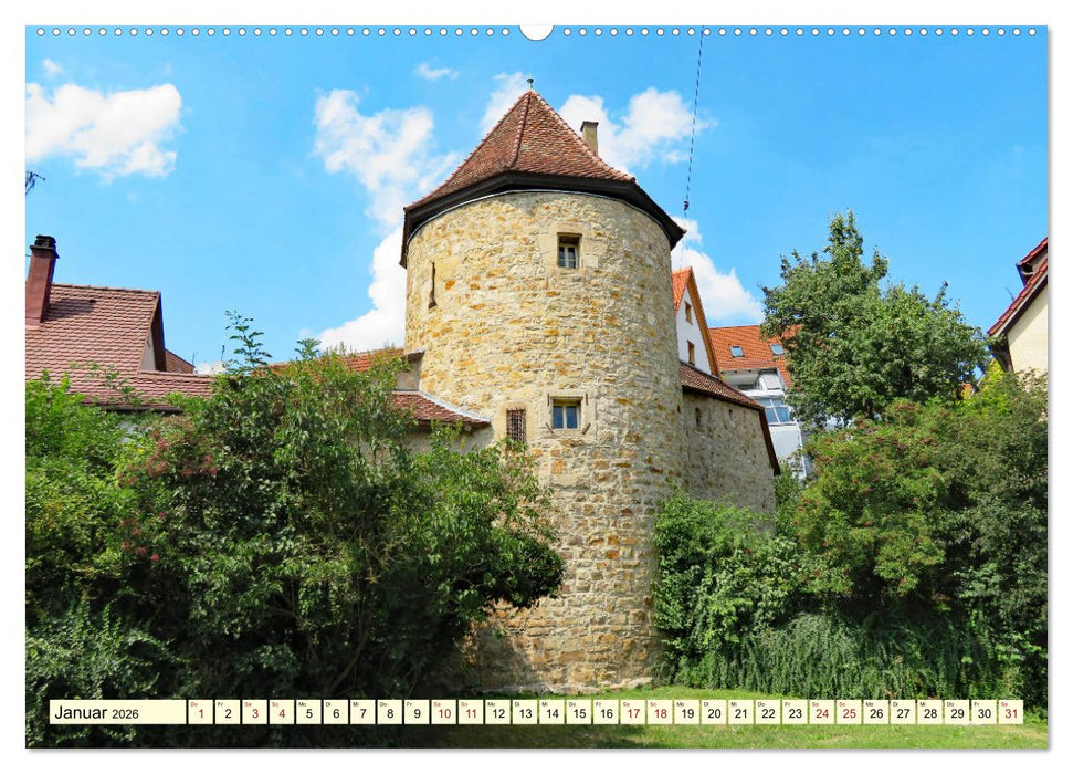Unterwegs in Nürtingen (CALVENDO Wandkalender 2026)