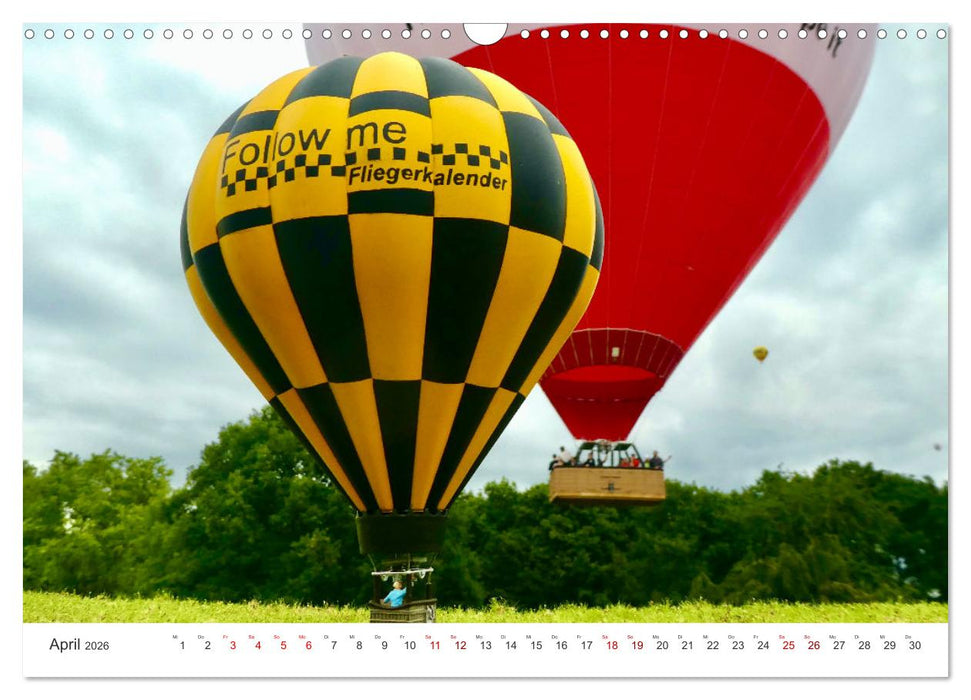 Follow me-and have fun kleine Leute am Flugplatz (CALVENDO Wandkalender 2026)