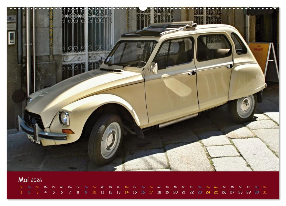 Citroen 2 CV Kult um die Ente (CALVENDO Wandkalender 2026)
