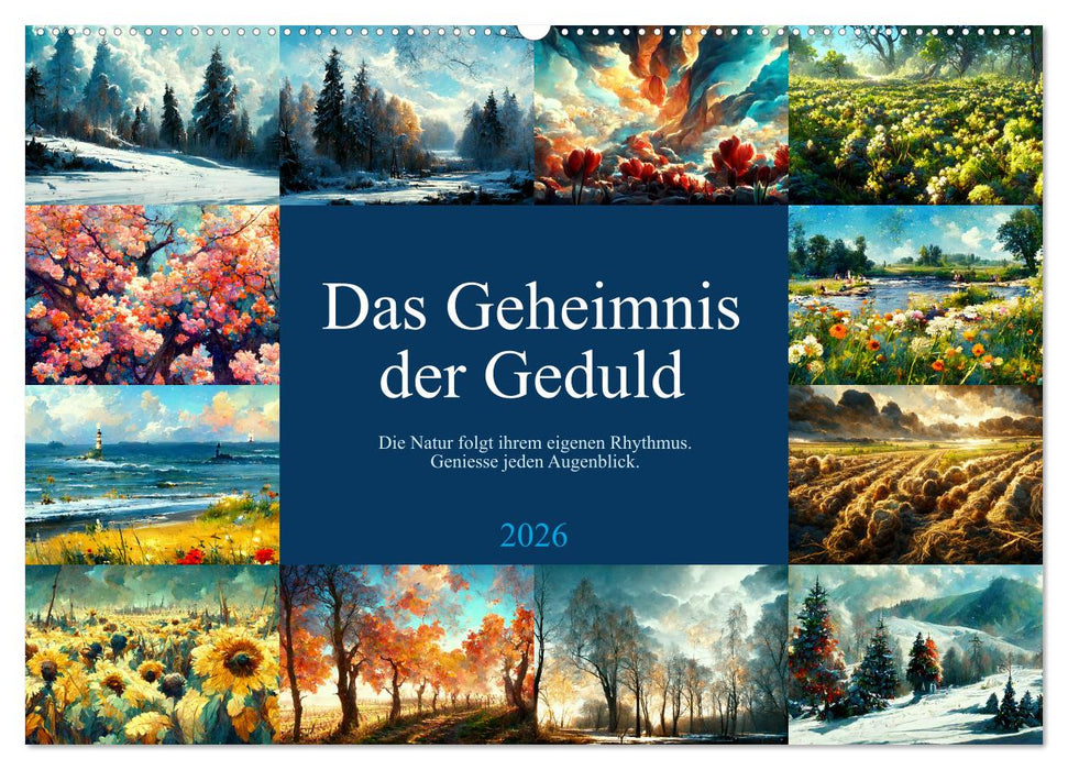 Das Geheimnis der Geduld (CALVENDO Wandkalender 2026)