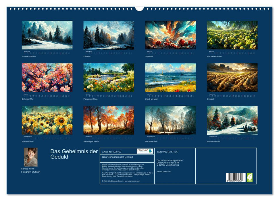 Das Geheimnis der Geduld (CALVENDO Wandkalender 2026)