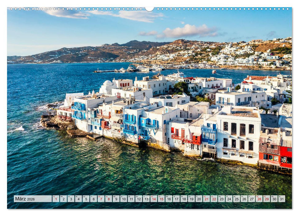 Griechische Inseln - Ein Jahr im Mittelmeer (CALVENDO Wandkalender 2026)