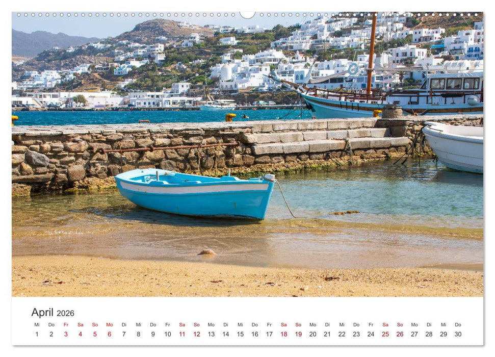 Stadt Mykonos - Impressionen (CALVENDO Wandkalender 2026)