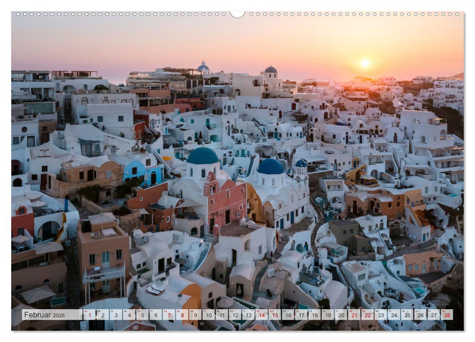 Wunderbares Santorini - Matteo Colombo (CALVENDO Wandkalender 2026)