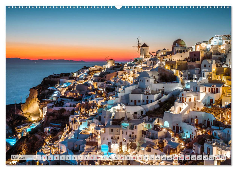 Wunderbares Santorini - Matteo Colombo (CALVENDO Wandkalender 2026)