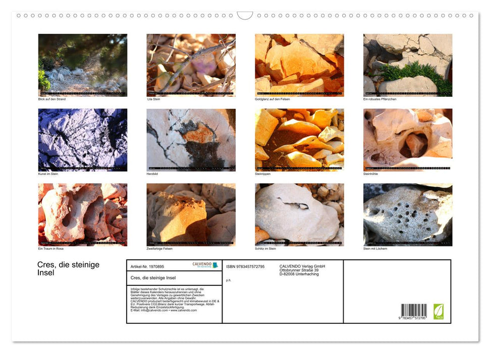 Cres, die steinige Insel (CALVENDO Wandkalender 2026)