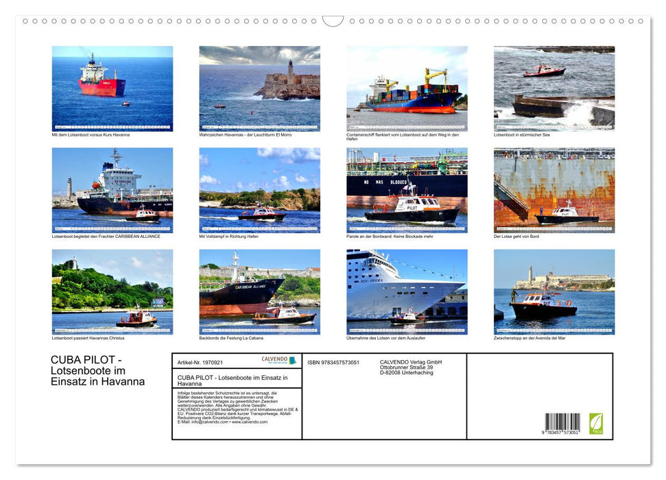 CUBA PILOT - Lotsenboote im Einsatz in Havanna (CALVENDO Wandkalender 2026)