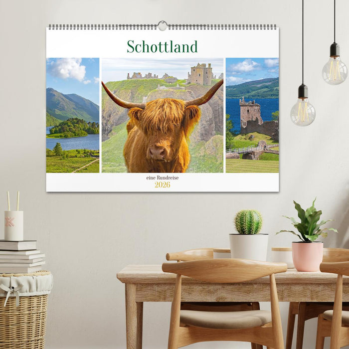 Schottland - eine Rundreise (CALVENDO Wandkalender 2026)