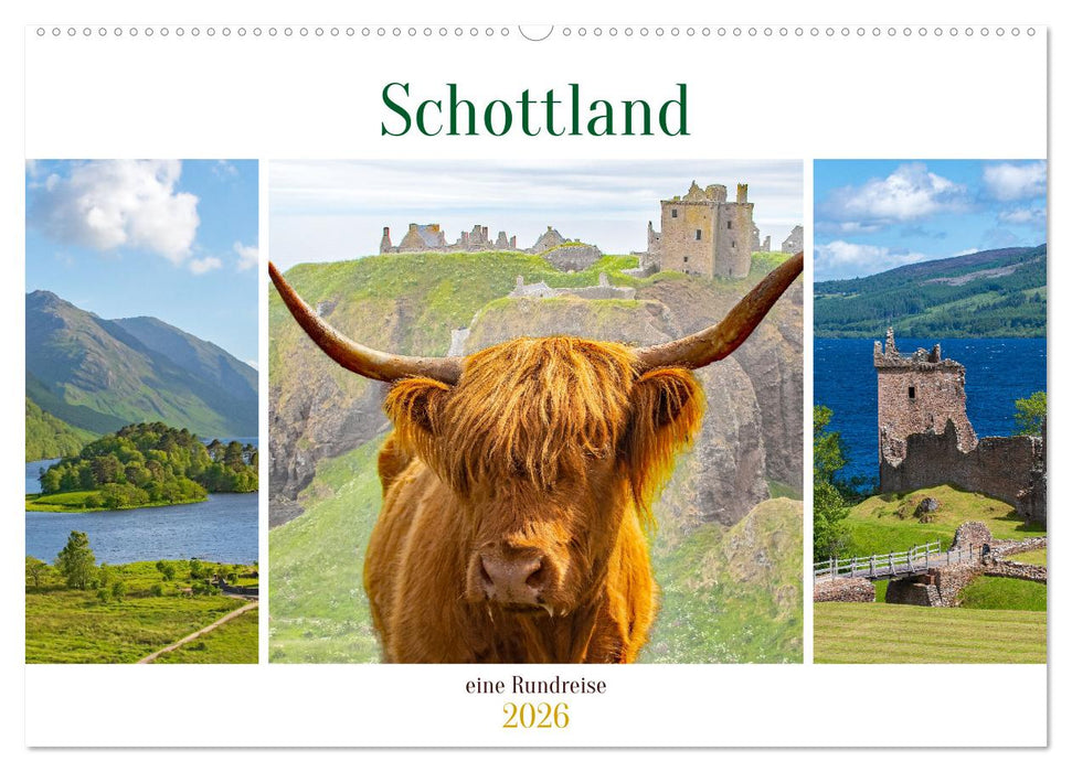 Schottland - eine Rundreise (CALVENDO Wandkalender 2026)