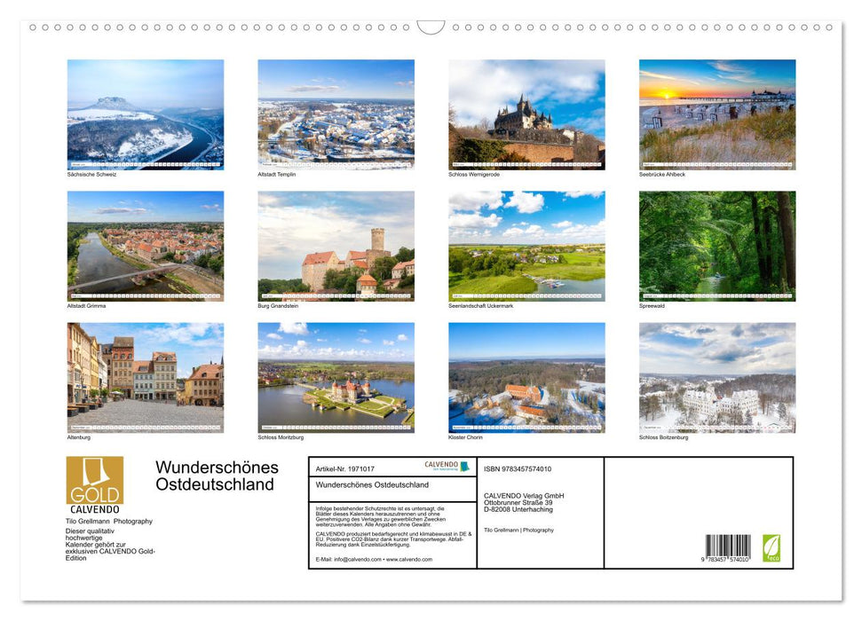 Wunderschönes Ostdeutschland (CALVENDO Wandkalender 2026)