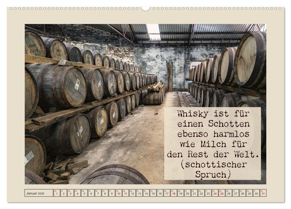 Weise Whisky-Worte (CALVENDO Premium Wandkalender 2026)