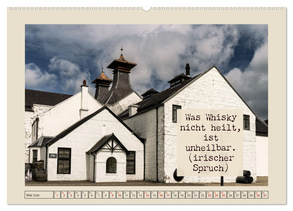 Weise Whisky-Worte (CALVENDO Wandkalender 2026)